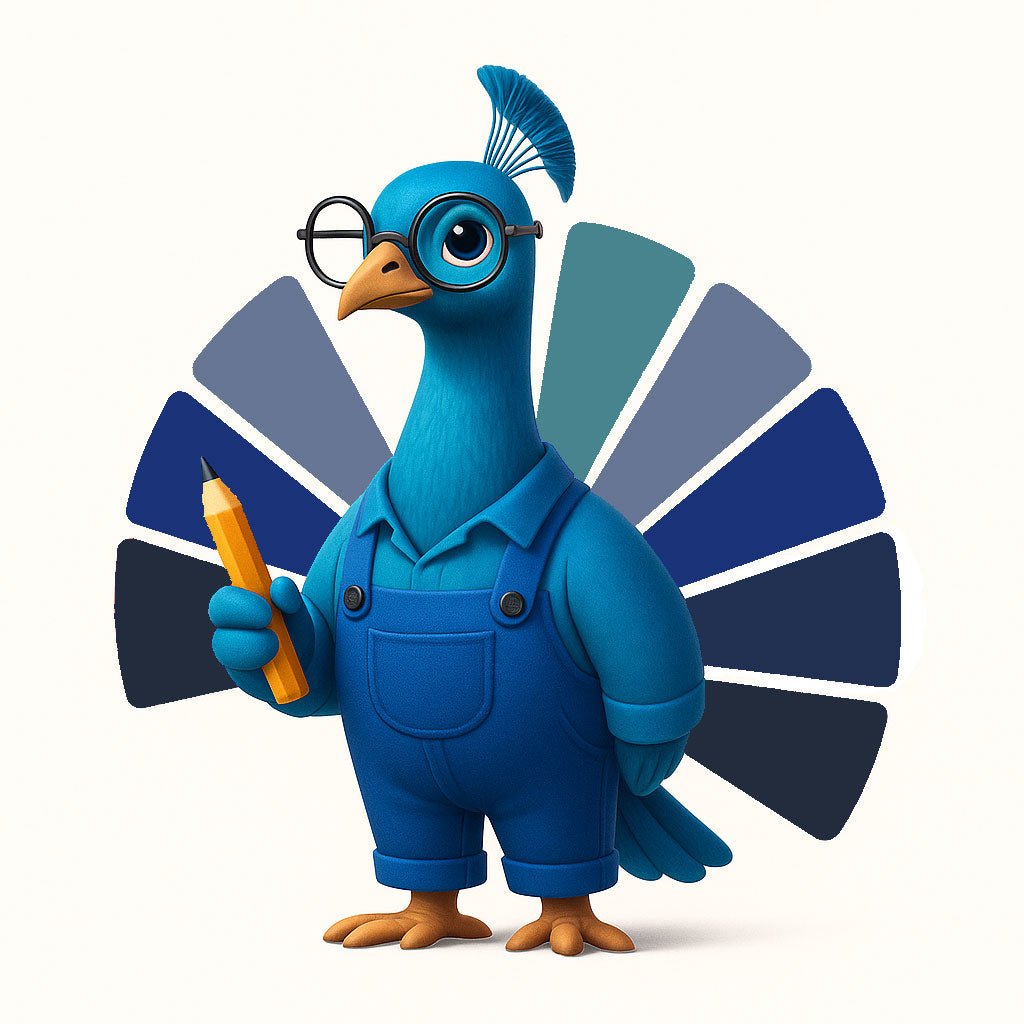 Klassieke blauwe kleuren