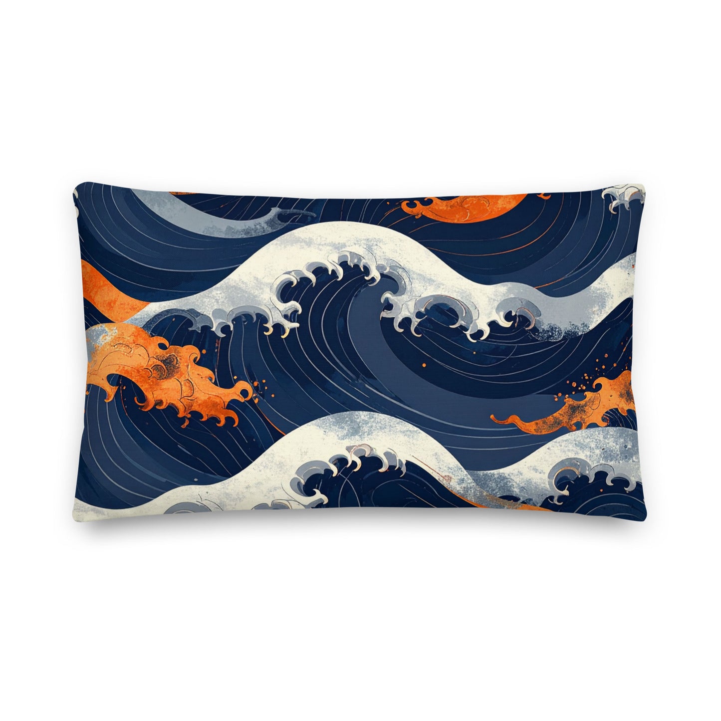 Autumn Tide Copper Waves decoratie kussentje